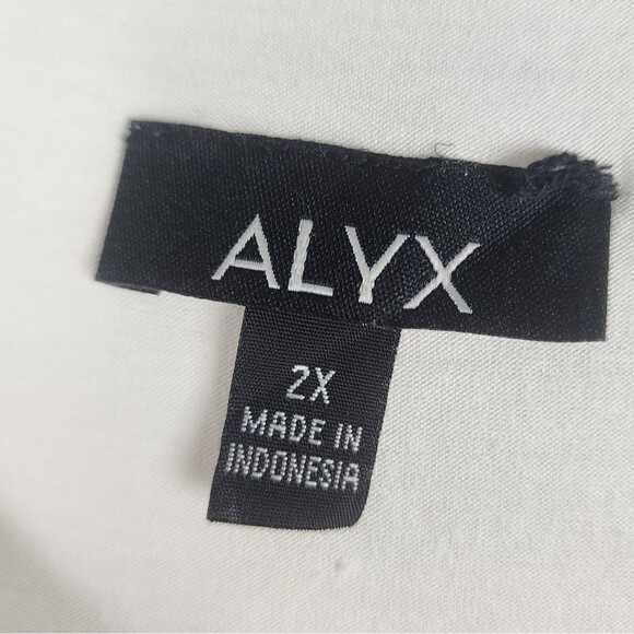 Alyx Overlay Top Cream Lace Trim Blouse Popover Flowy Size 2X - Picture 3 of 13